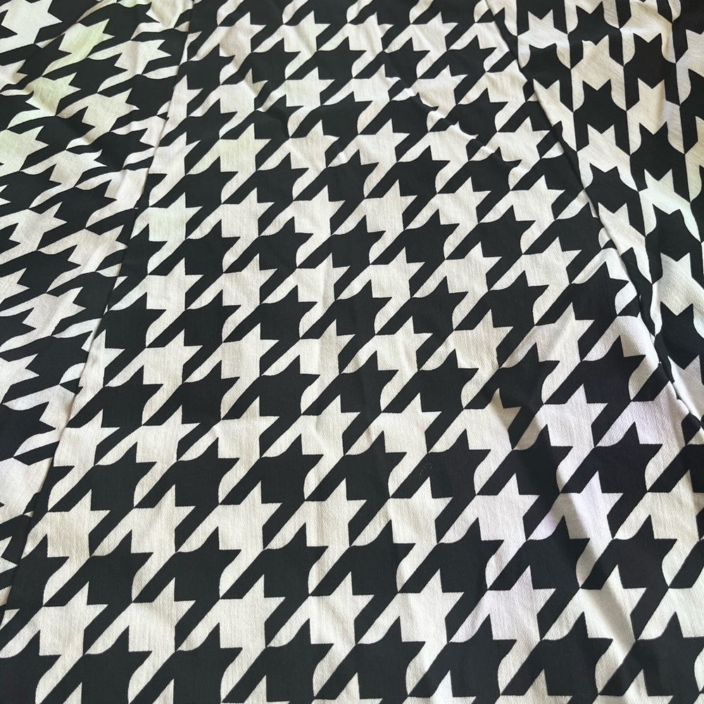 Torrid Houndstooth Plaid Midi Mesh Swing Dress 12 Women's Black White - Picture 7 of 7